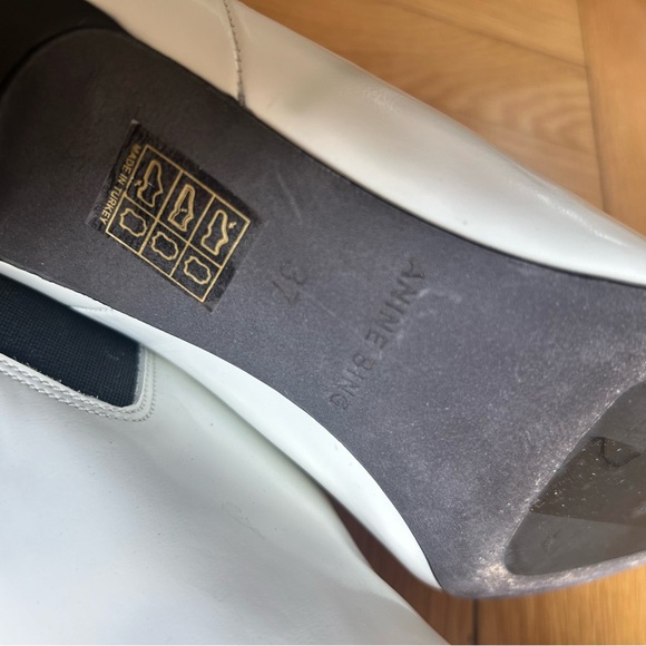 Anine Bing Stevie Chelsea Leather Ankle Boots Size 37 or 40 - Picture 13 of 13